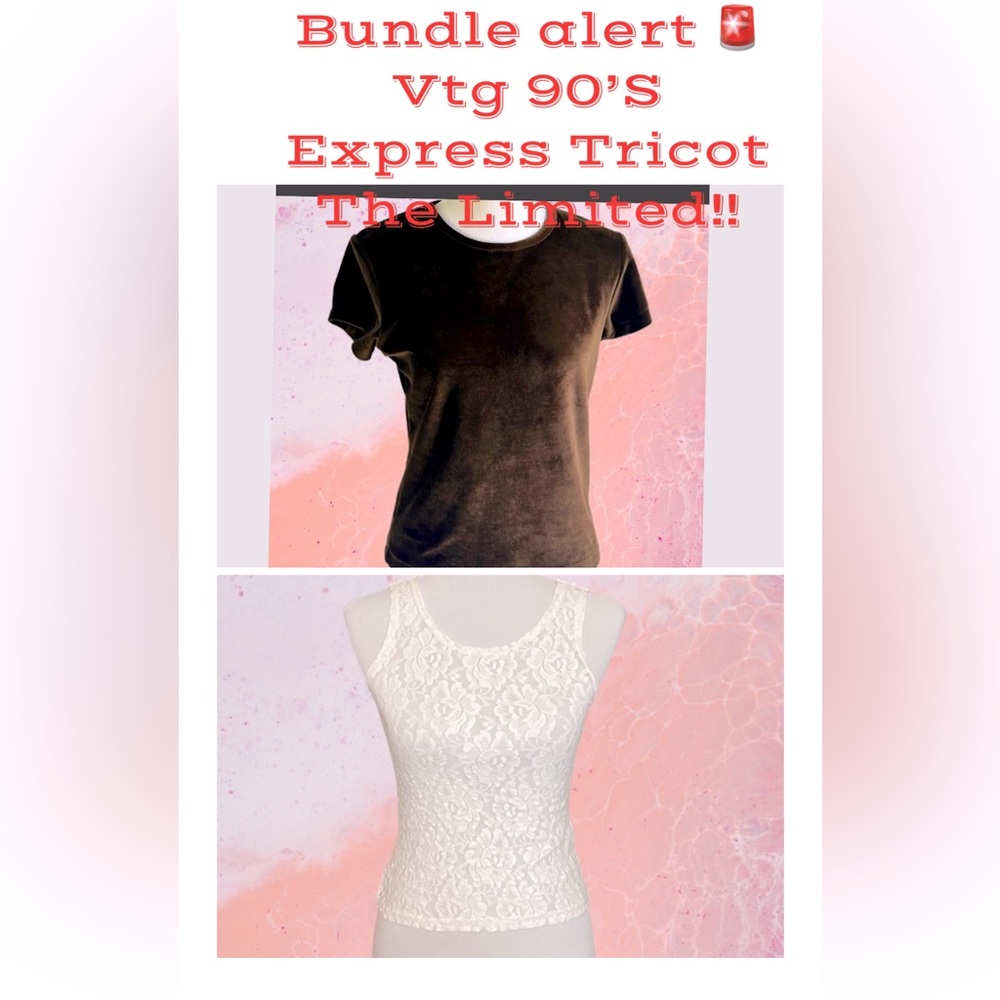 Bundle Alert set of 2 1990’s The Limited America/Express Tricot tops